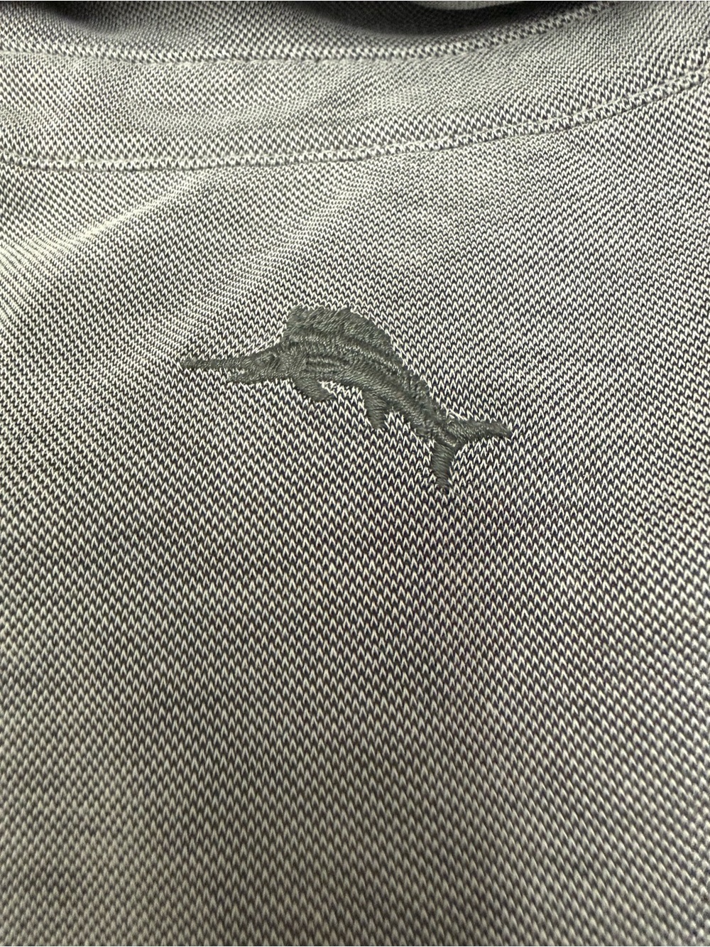 Tommy Bahama Men’s XXL Polo Gray TENCEL Lyocell Short Sleeve Marlin - Picture 9 of 9